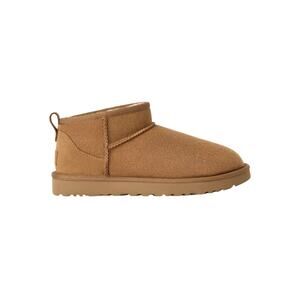 NEW UGG Classic Ultra Mini Boots Sheepskin Slip-On 1116109 Chestnut Womens Sz 8